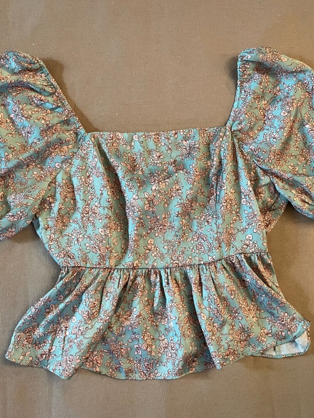 Alter'd State Top Size M NWT Whimsy Coquette Babydoll Cottagecore Puff Sleeve